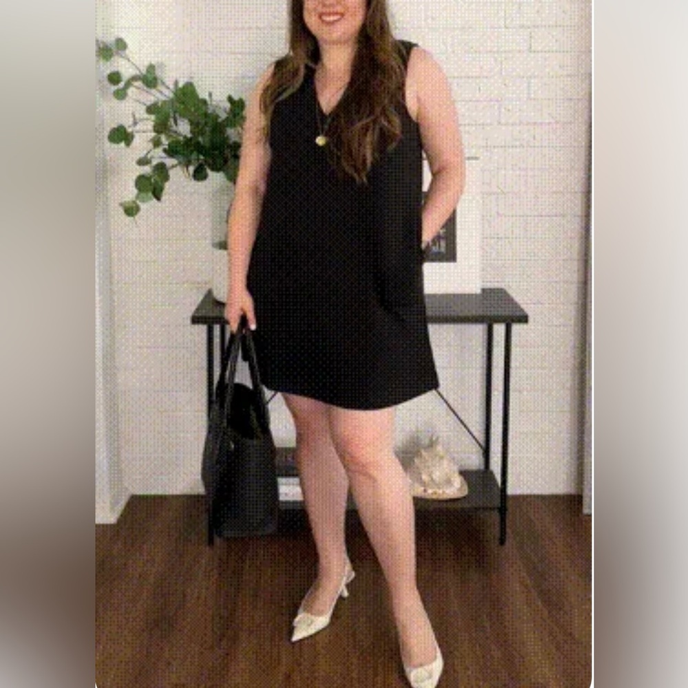 Air Essentials Black Travel Knit Dress XXL